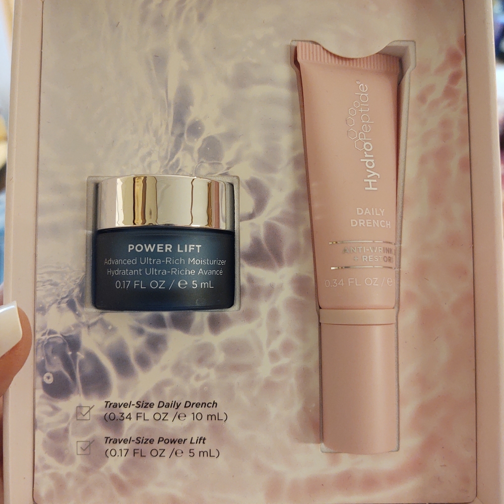 HydroPeptide Power Lift and Daily Drench Set - Blue and Pink